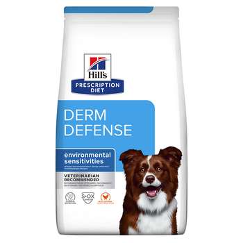 tests-Hills Prescription Diet Derm Defense mit Huhn-Bild