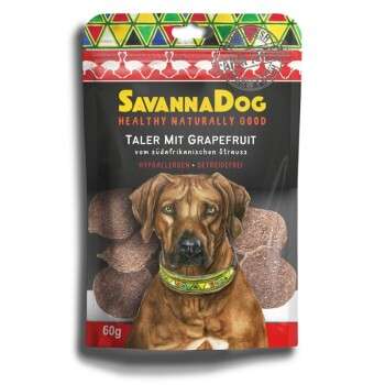 tests-SavannaDog vom südafrikanischen Strauß Taler mit Grapefruit-Bild