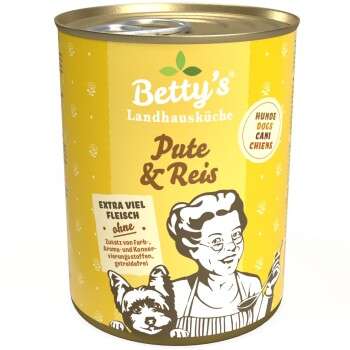 tests-Betty's Landhausküche Pute & Reis für Hund-Bild