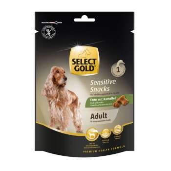 tests-SELECT GOLD Sensitive Snacks Ente mit Kartoffel-Bild