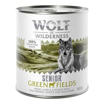 tests-Wolf of Wilderness Senior - Duo-Protein Rezeptur - Green Fields - Lamm & Huhn-Bild