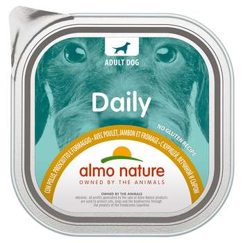 tests-Almo Nature Daily - mit Huhn, Schinken und Käse-Bild