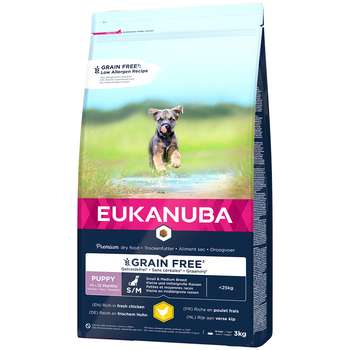 tests-EUKANUBA Grain Free Puppy Small / Medium Breed Huhn-Bild