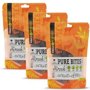 tests-FAVLY Petfood PURE Bites Hirsch-Bild