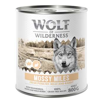 tests-Wolf of Wilderness Adult - Mit viel frischem Geflügel - Mossy Miles - Geflügel mit Kaninchen-Bild