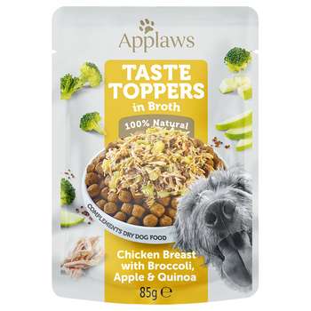 tests-Applaws Taste Toppers Pouch in Brühe - Huhn mit Brokkoli, Apfel und Quinoa-Bild