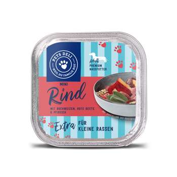 tests-Pets Deli "Mini" Rind mit Buchweizen, Rote Beete und Pfirsich-Bild