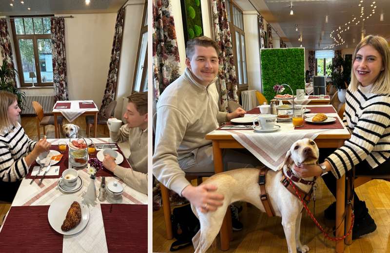 Niclas, Janina und Leila zum Fr&uuml;hst&uuml;ck 