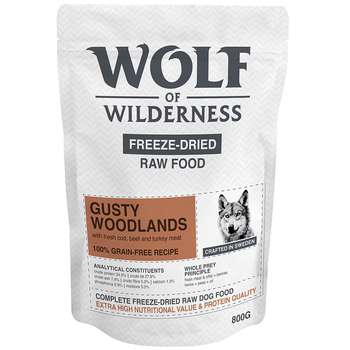 tests-Wolf of Wilderness Gusty Woodlands Rind, Kabeljau & Truthahn-Bild