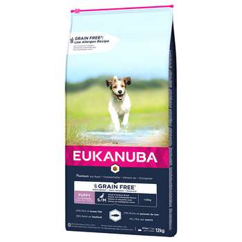 tests-EUKANUBA Grain Free Puppy Small / Medium Breed mit Lachs-Bild