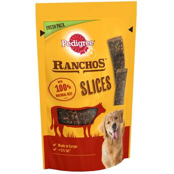 tests-Pedigree Ranchos Slices Rind-Bild