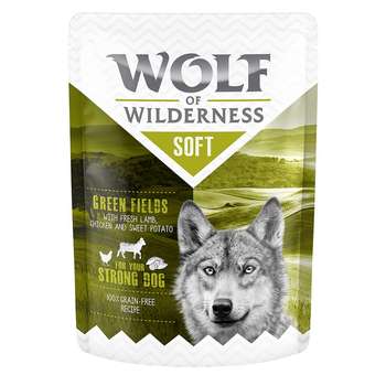 tests-Wolf of Wilderness Adult - Pouch - Green Fields - Huhn mit Lamm-Bild