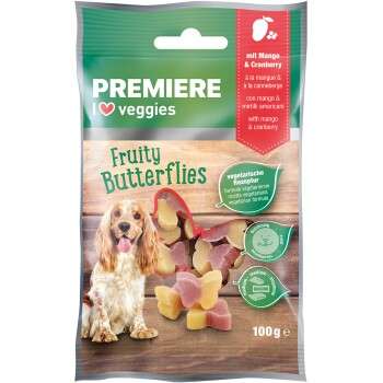 tests-Premiere I love veggie Snack Schmetterling-Bild