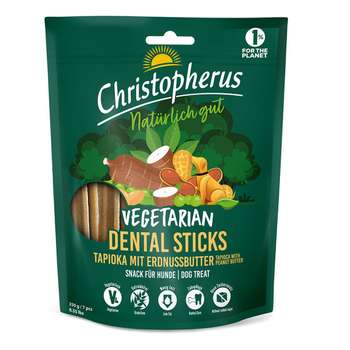 tests-Christopherus Vegetarian - Dental Stick - Tapioka mit Erdnussbutter-Bild