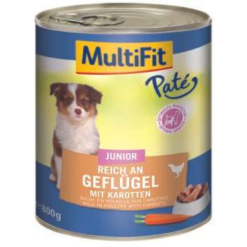 tests-MultiFit Junior Pate Geflügel mit Karotten-Bild