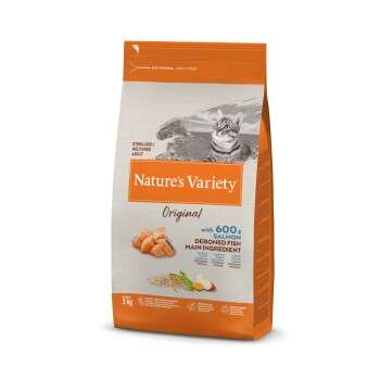 tests-Nature's Variety Original Kroketten mit Lachs ohne Gräten für sterilisierte Katzen-Bild