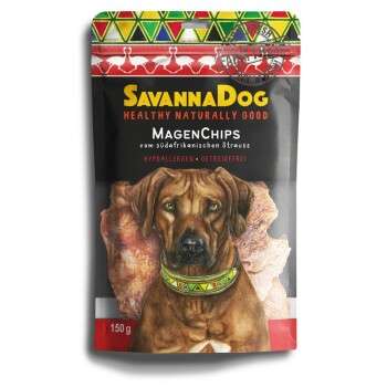 tests-SavannaDog Magen Chips vom südafrikanischen Strauß-Bild