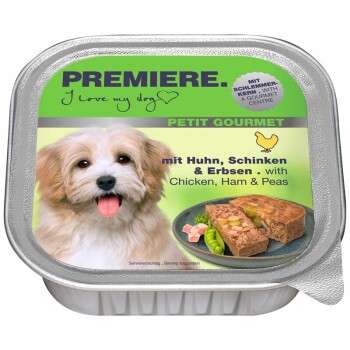 tests-Premiere Petit Gourmet Schlemmerkern Huhn, Schinken & Erbsen-Bild