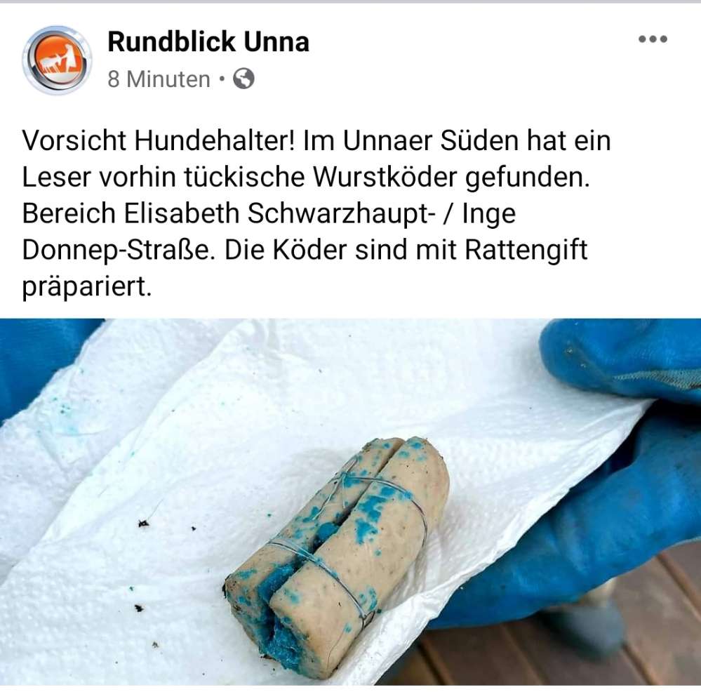 Giftköder-Wurstköder mit Rattengift in Unna-Profilbild