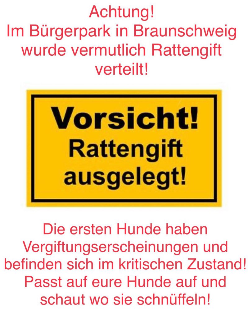 Giftköder-Vermutlich Rattengift im Bürgerpark-Profilbild