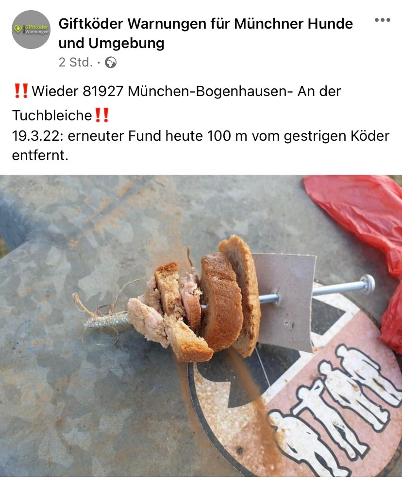 Giftköder-Auf Nagel aufgespießtes Brot und Wurst-Profilbild