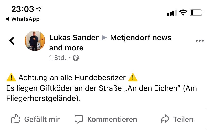 Giftköder-Giftköder Fliegerhorst/An den Eichen !!!-Profilbild