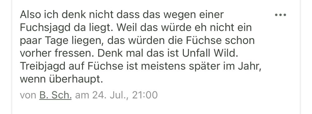 Giftköder-Rehkadaver, Fuchsjagd, Hunde anleinen-Profilbild