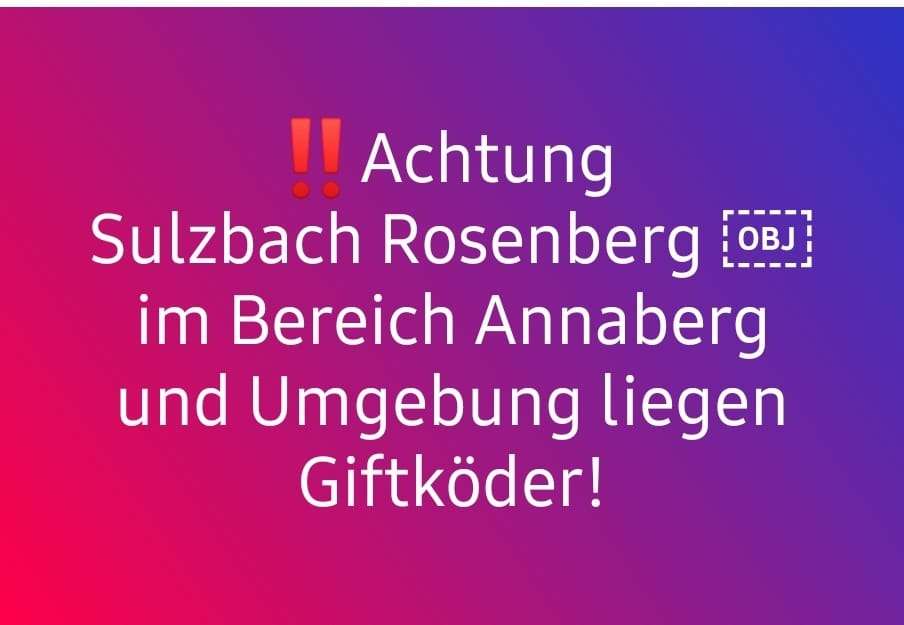 Giftköder-Giftköder! Sulzbach Rosenberg/Annaberg-Profilbild