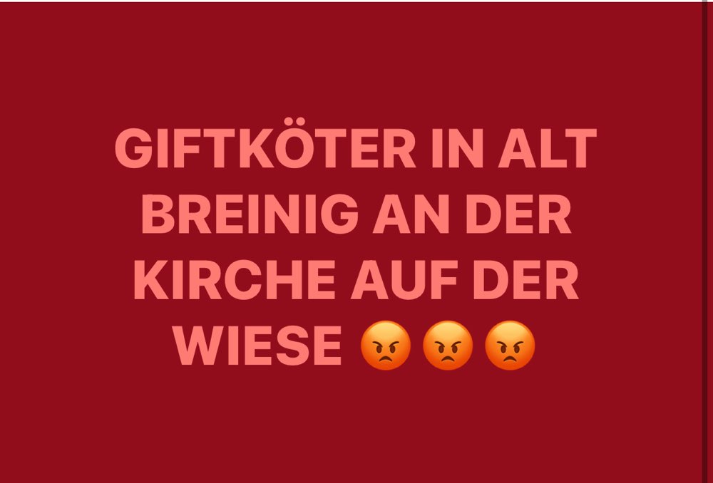 Giftköder-Giftköder auf der Wiese Nähe Kirche-Profilbild