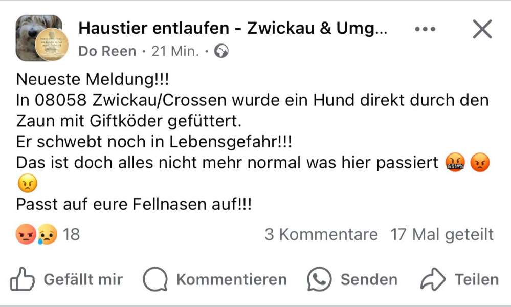 Giftköder-Achtung, Hund wurde im Garten vergiftet-Profilbild