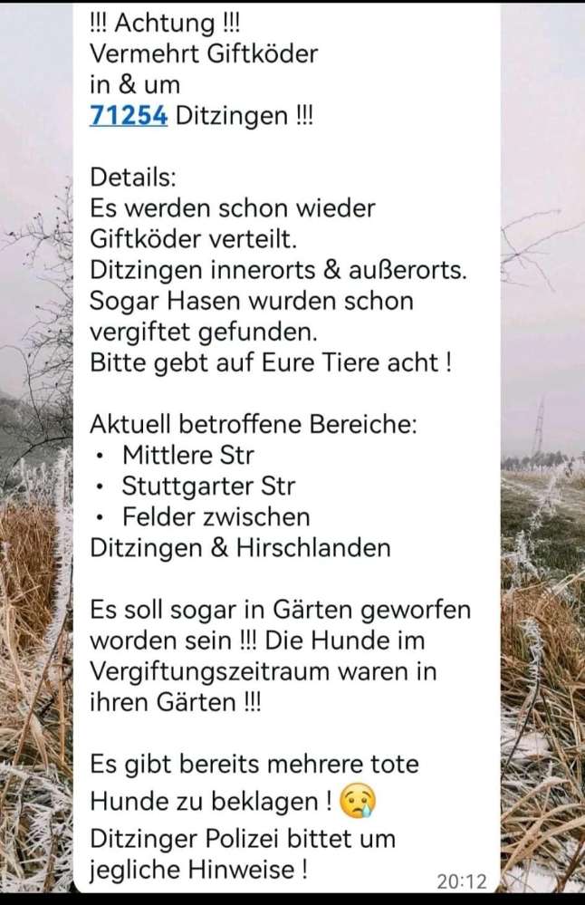 Giftköder-Giftköder in und um Ditzingen-Profilbild