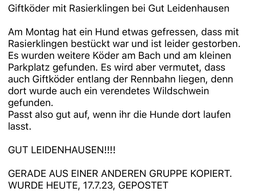 Giftköder-Giftköder in Gut Leidenhausen-Profilbild