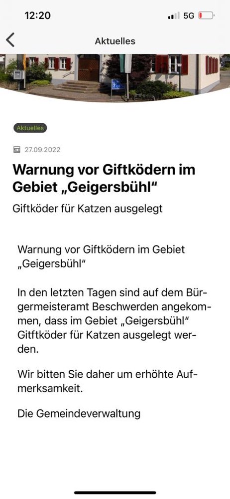 Giftköder-Giftköder Großbettlingen Geigersbühl-Profilbild