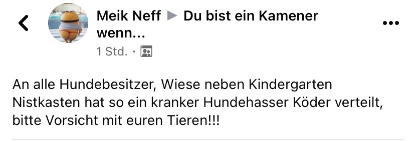 Giftköder-Köder auf der Wiese verteilt !-Profilbild