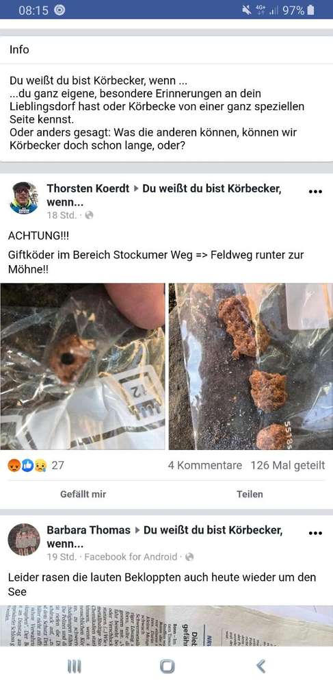 Giftköder-Giftköder Stockumer Weg Feldweg-Profilbild