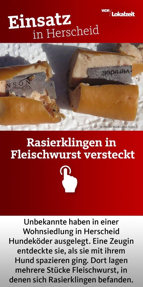 Giftköder-Fleischwurst mit Rasierklingen-Profilbild