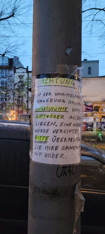 Giftköder-Warnung vor Rattengift-Profilbild