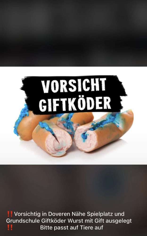 Giftköder-Wurst mit Gift-Profilbild
