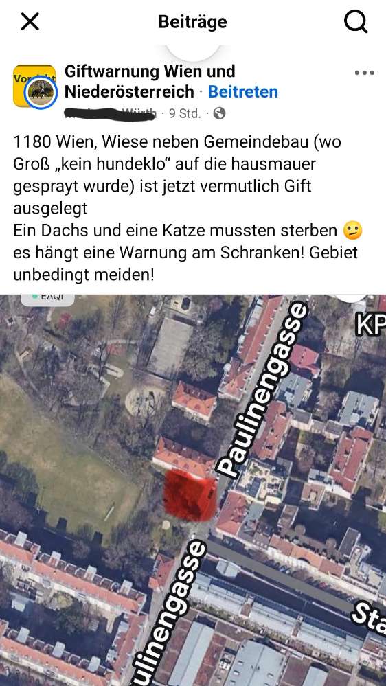 Giftköder-Vermutlich Gift gestreut-Profilbild