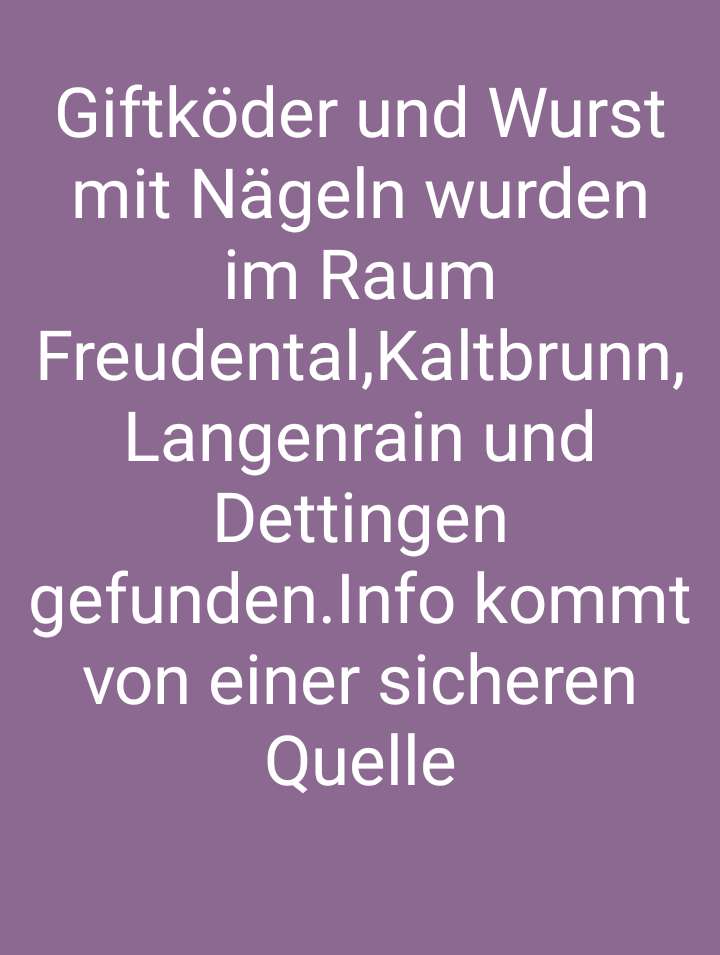 Giftköder-Giftköder und Wurst mit Nägeln-Profilbild