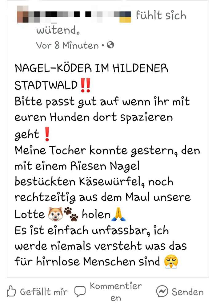 Giftköder-Nagelköder im Hildener Stadtwald-Profilbild