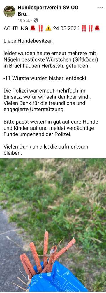 Giftköder-Würste mit Nägeln-Profilbild