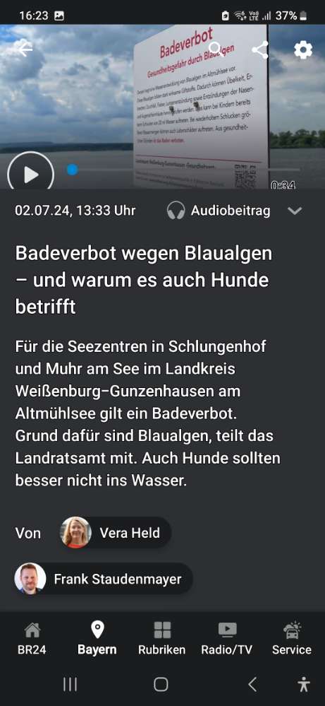 Giftköder-Blaualgen Badeverbot-Profilbild
