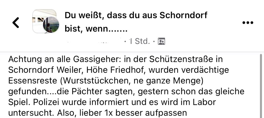 Giftköder-Essensreste (Wurststückchen)-Profilbild