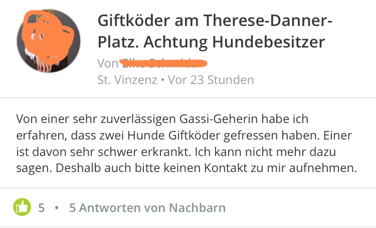 Giftköder-Mögl. Gift - Therese-Danner-Platz-Profilbild