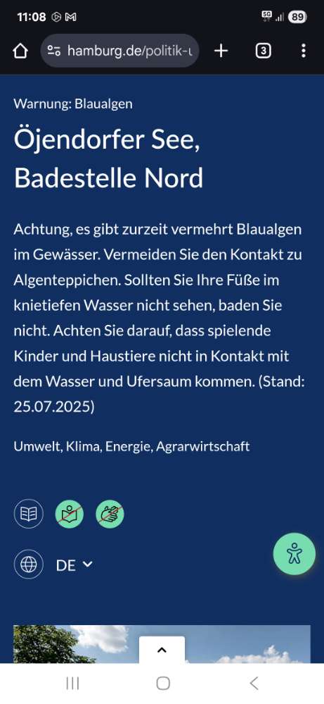 Giftköder-Blaualgen im See-Profilbild