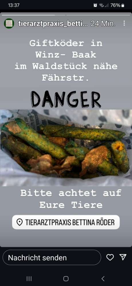 Giftköder-Giftköder Fährstraße- Richtung Wald-Profilbild