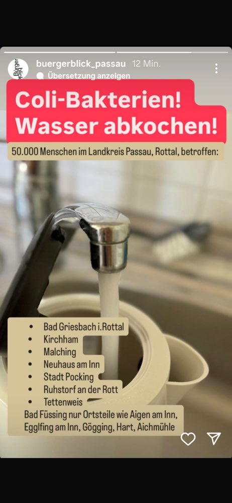 Giftköder-Coli Bakterien, Wasser abkochen-Profilbild