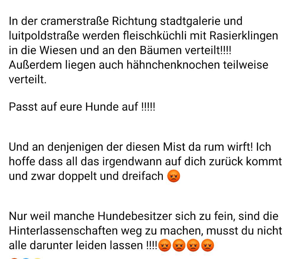 Giftköder-Köder mit Rassierklingen und Knochen-Profilbild