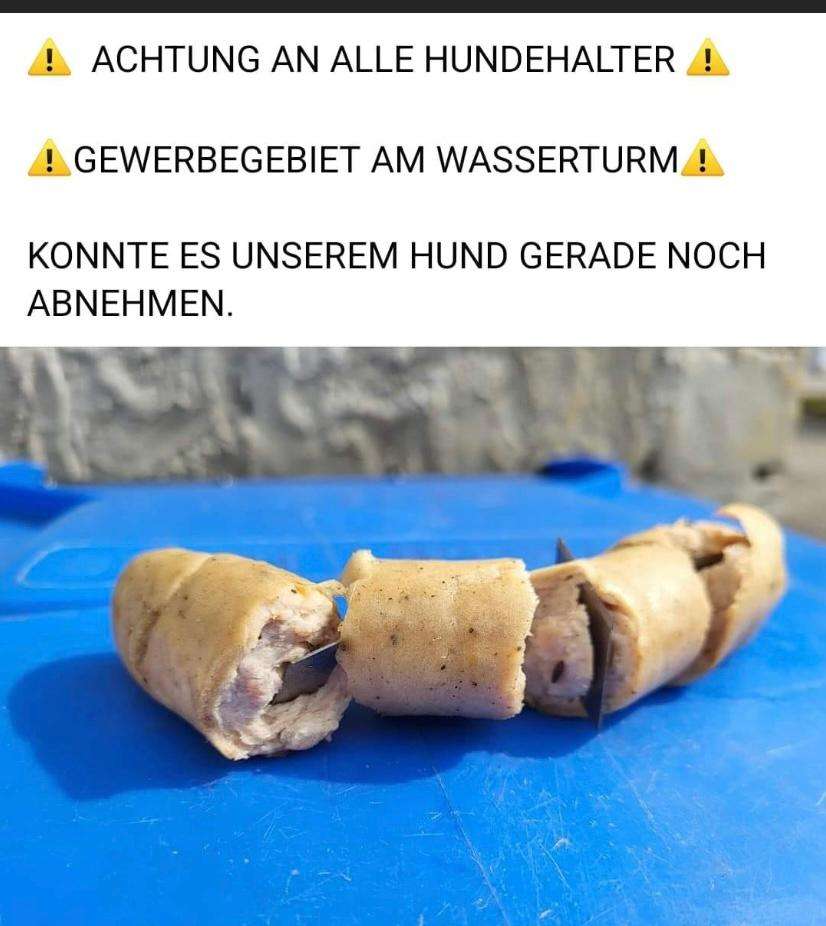 Giftköder-Rasierklingen in Wurst-Profilbild